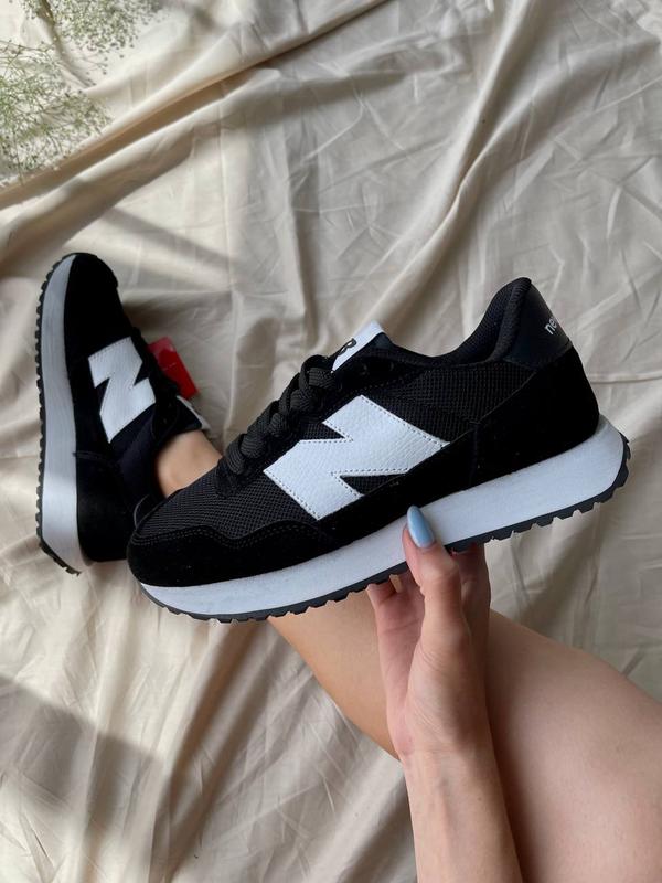 Жіночі літні чорно-білі кросівки new balance 237🆕кроссовки нью баланс ...