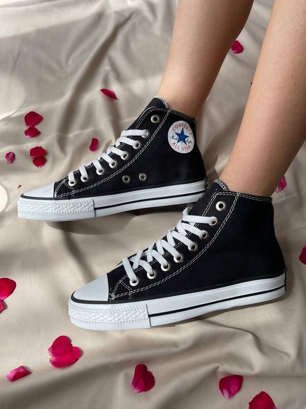 Converse chuck taylor all star hi black класичні чорні високі кеди ...