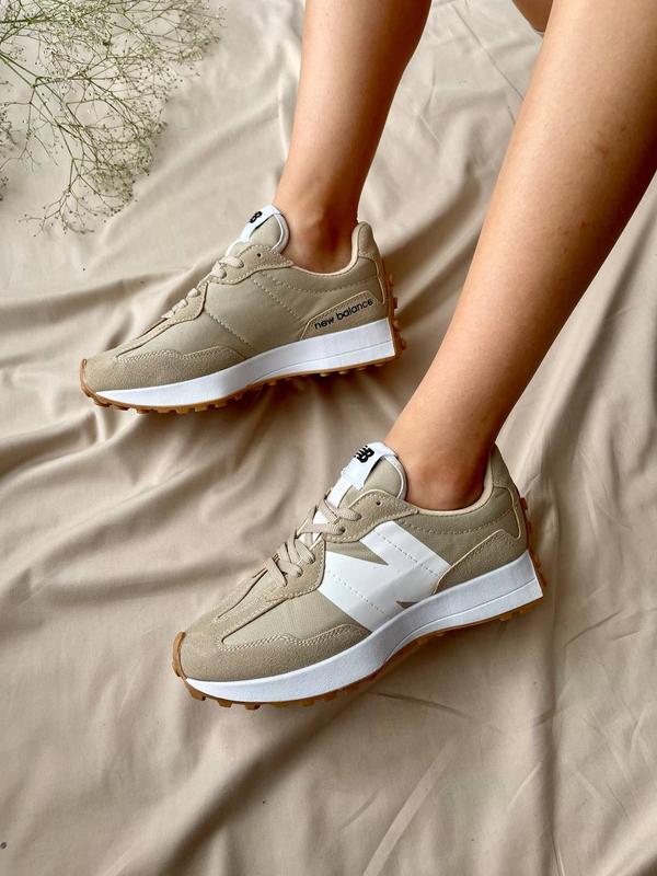 New balance 327 beige новинка жіночі трендові жіночі бежеві кросівки ...