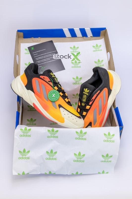 Демисезонные оранжевые кроссовки кеды adidas ozelia жовті чоловічі ...