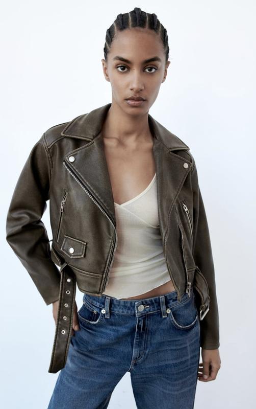 Косуха zara, зара кожанка — цена 1699 грн в каталоге Куртки Купить ...