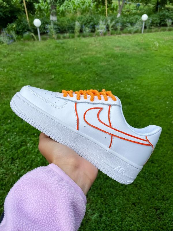 Nike air force 1 low hot sale white custom