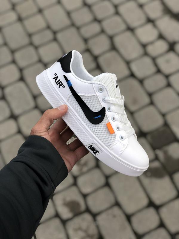 nike blazer mid off white black