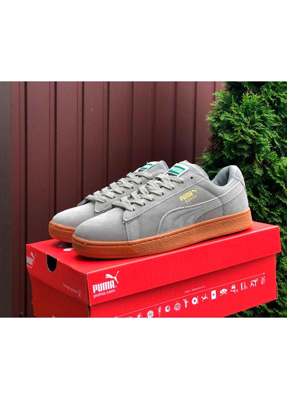 Кроссовки мужские puma suede classic серые / кросівки чоловічі пума ...