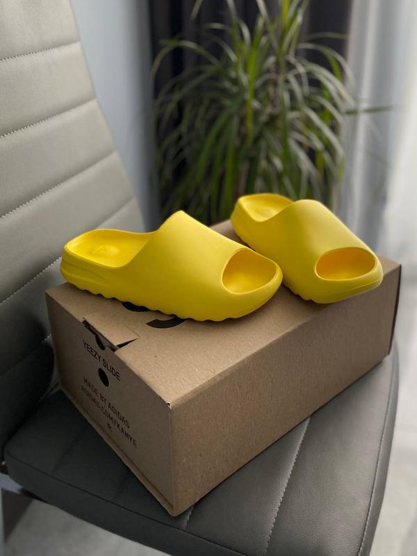 Adidas yeezy slide yellow 2022,летние шлепанцы адидас изи желтые ...