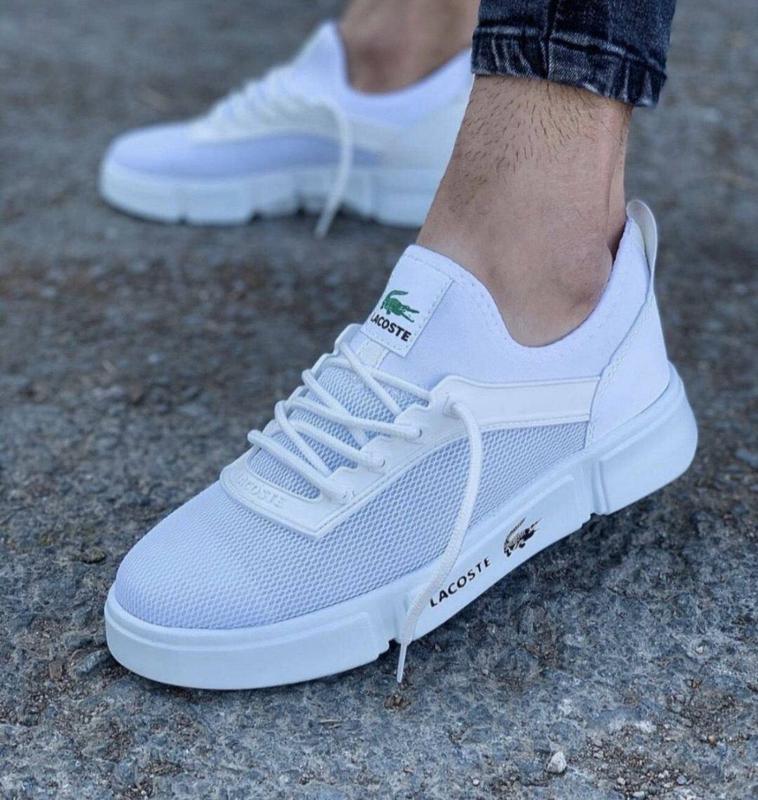 Мужские белые кроссовки lacoste лакоста — цена 1900 грн в каталоге ...