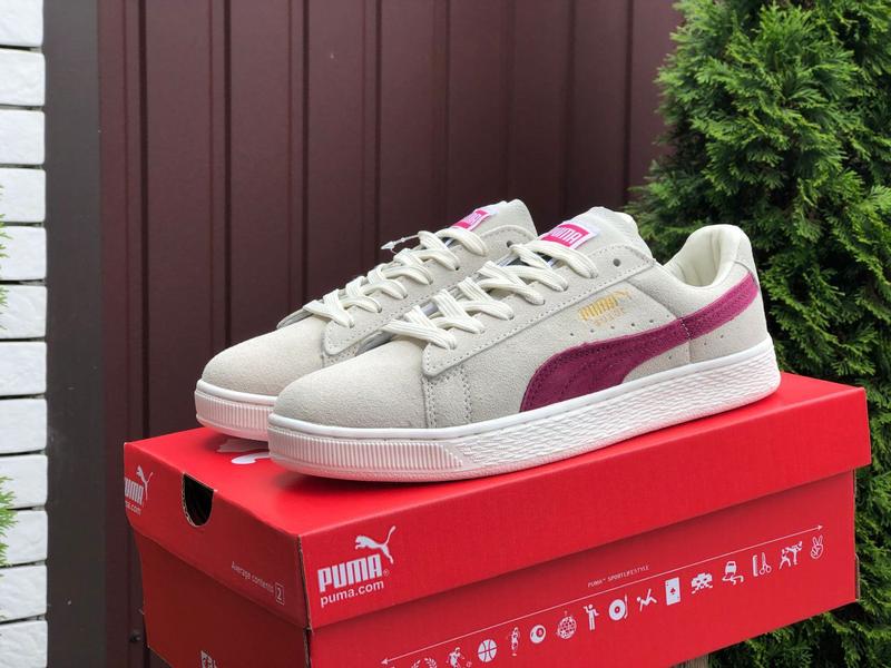 Жіночі бежеві замшеві кросівки puma suede classic 🆕 кеди пума суеде ...