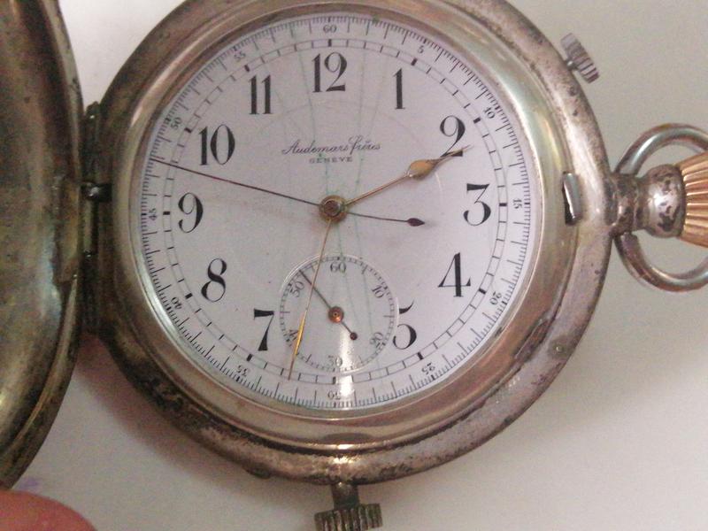 Часы карманные хронограф с репетиром audemars freres geneve.4 фото