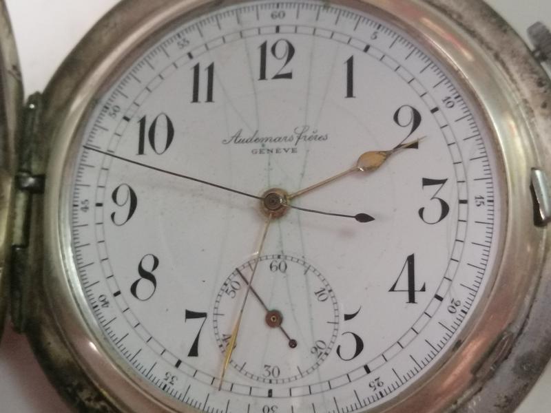 Часы карманные хронограф с репетиром audemars freres geneve.5 фото