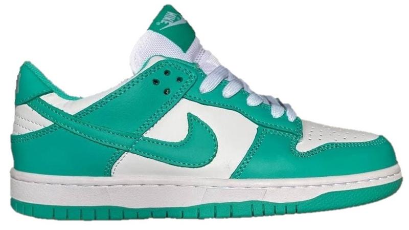 Женские кроссовки nike sb dunk low green glow (найк сб данк, зеленые ...