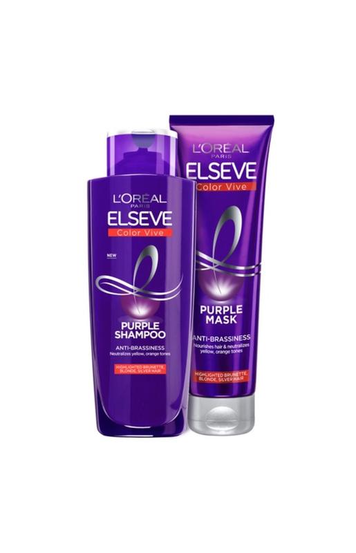 L'oreal paris elseve purple тонирующий шампунь и маска лореаль — цена ...