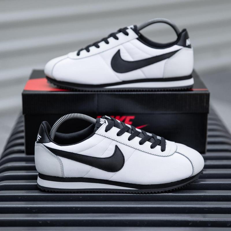 nike cortez grey black