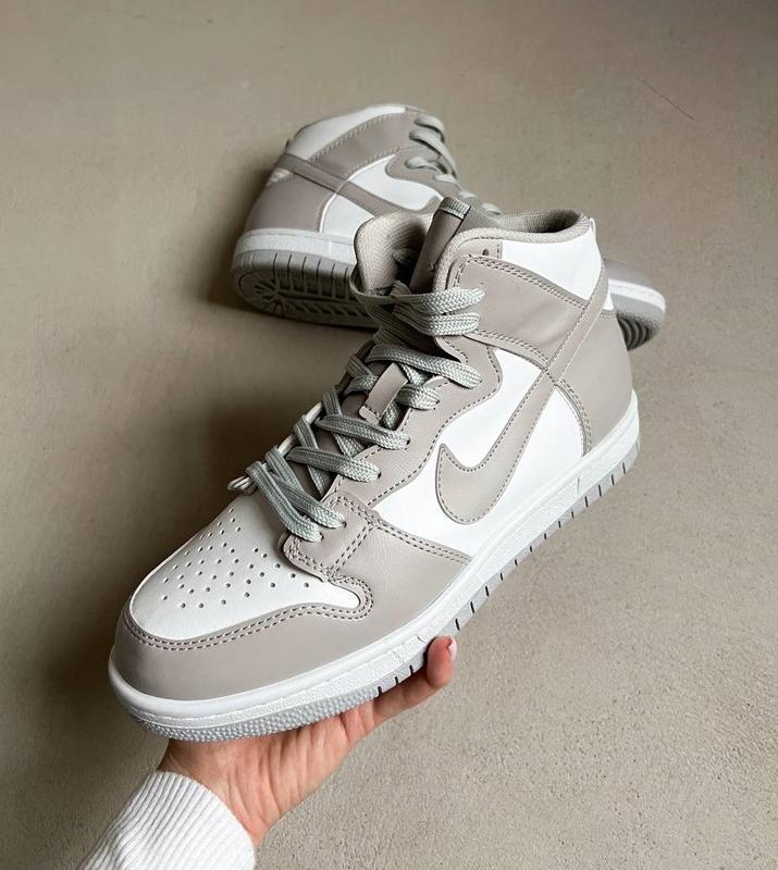 Мужские кроссовки nike sb dunk high vast grey (найк сб данк, серые ...