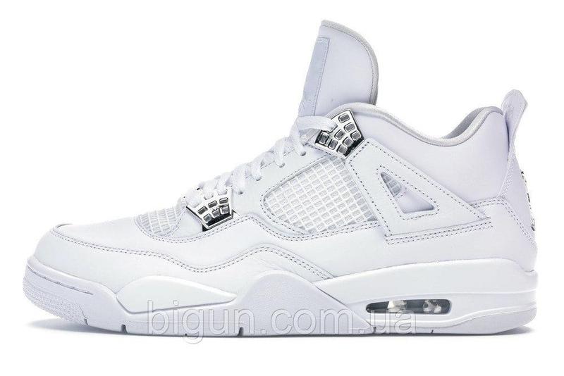 Мужские кроссовки nike air jordan 4 retro white (найк аир джордан 4 ...