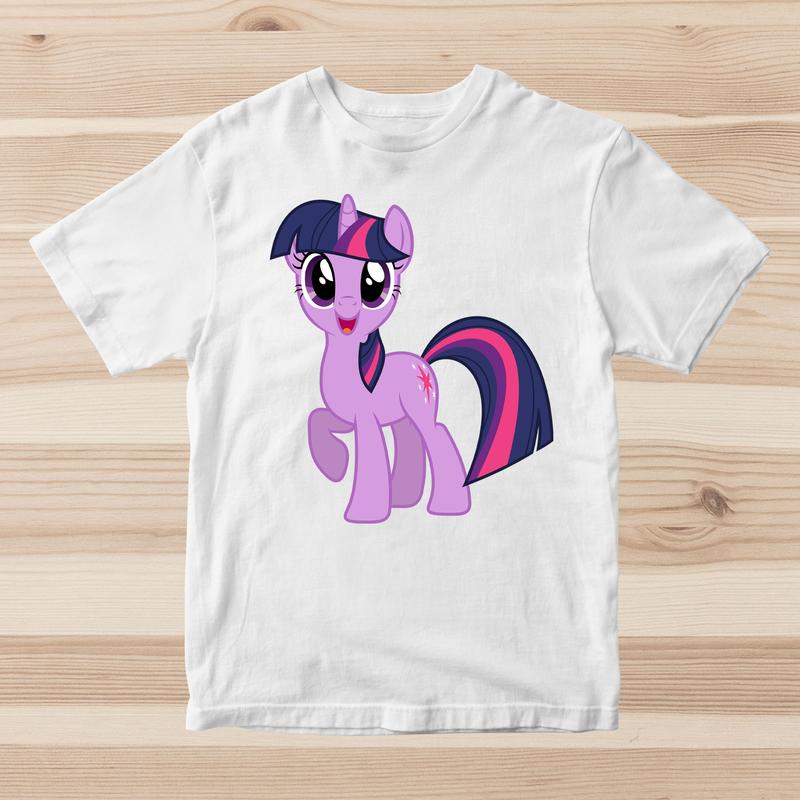 Футболка с принтом "my little pony. понивиль. pony. сумеречная искорка ...