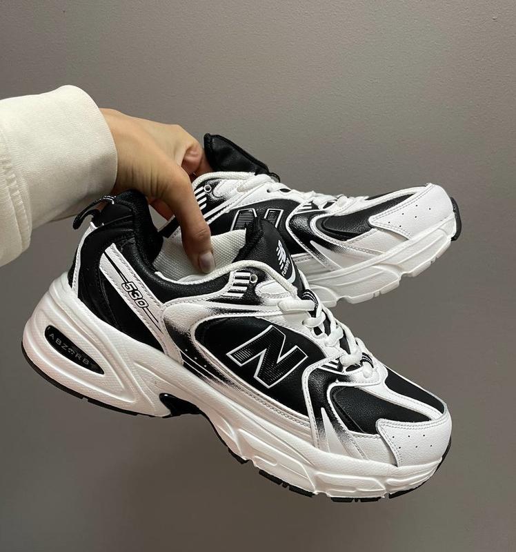 Женские кроссовки new balance 530 v2 white black (нью беланс 530, белые ...
