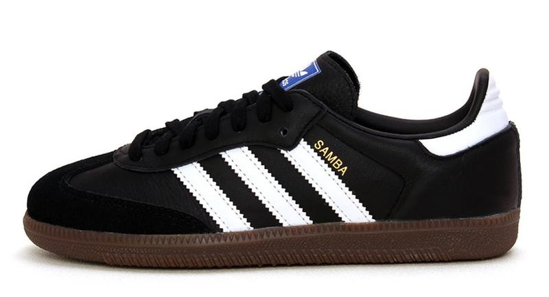 Мужские кроссовки adidas samba og black gum (адидас самба, черные ...