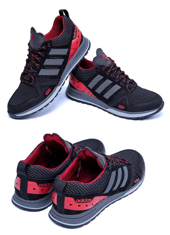 Мужские летние кроссовки сетка adidas (адидас) summer red, туфли ...