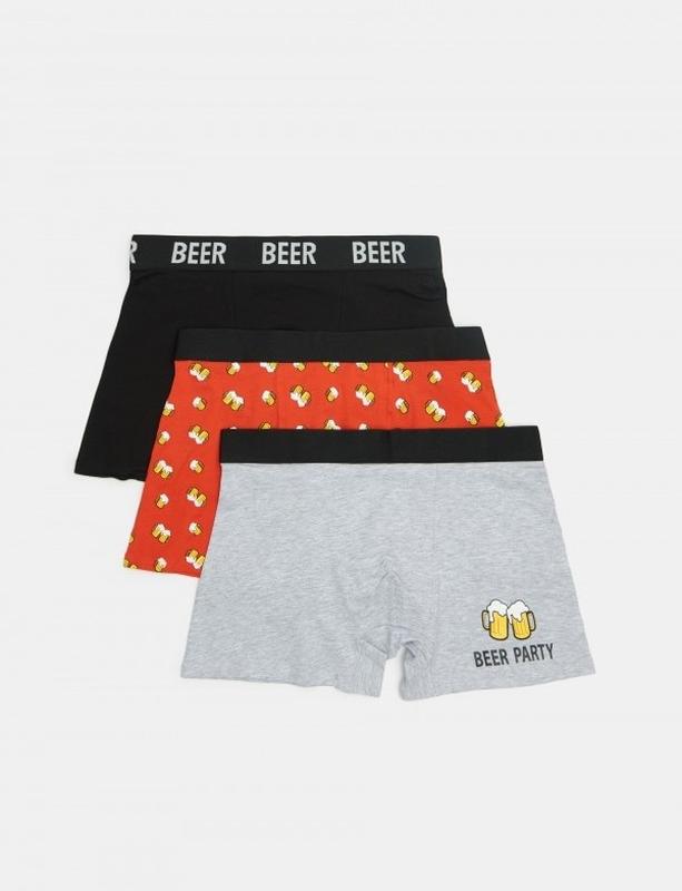 Xs нові фірмові бавовняні чоловічі боксери 3 пари sinsay підліткові ...