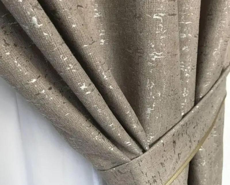 Готовые шторы из льна для зала, кухни, гостиной, спальни,детской.серо ...