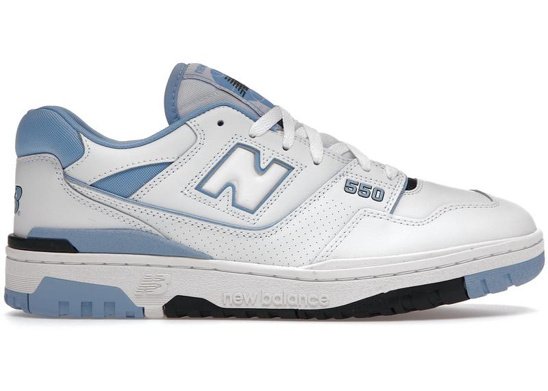 Женские кроссовки new balance 550 unc white university blue (нью беланс ...