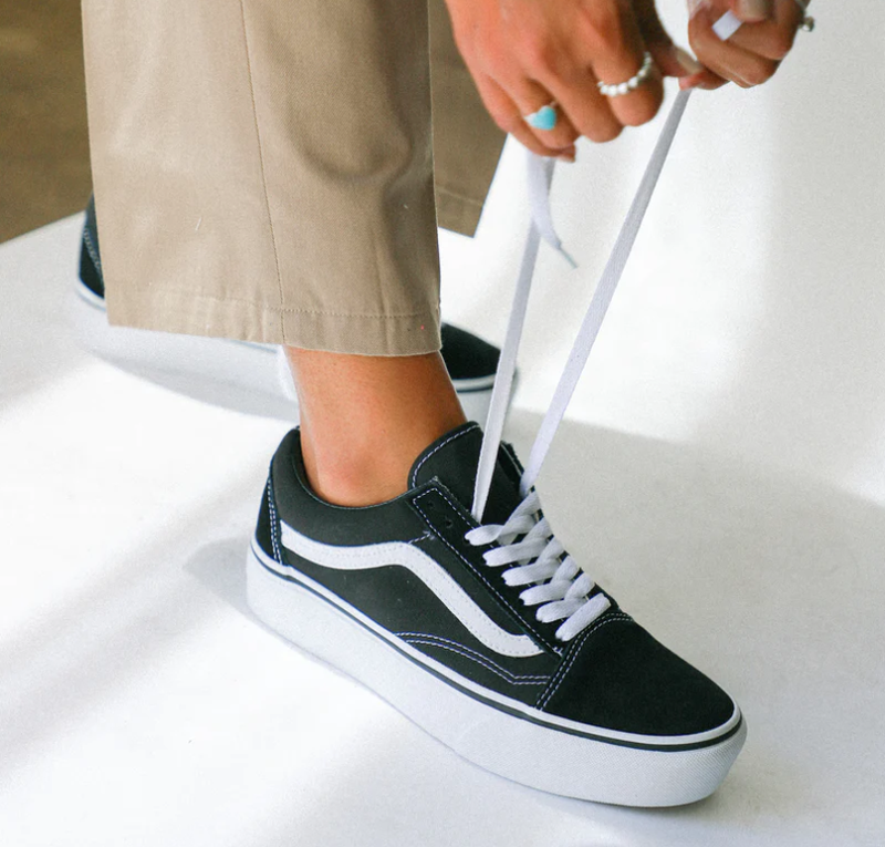 Low top platform vans sales