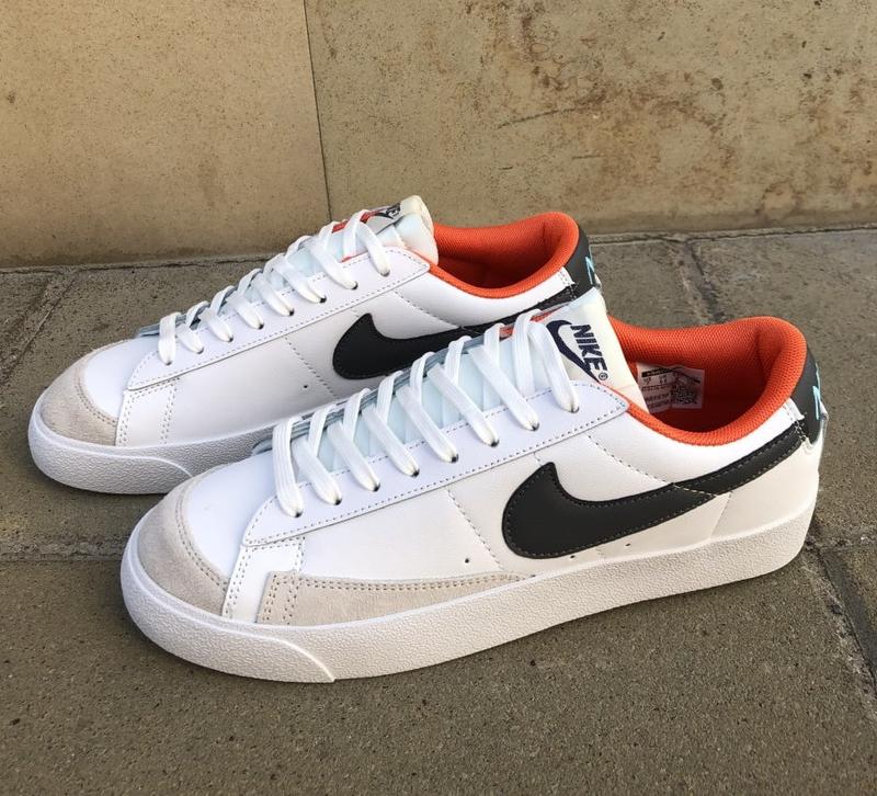 Мужские кроссовки nike blazer low 77 vintage white black red (найк ...