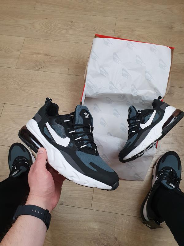 Летние кроссовки мужские черные с серым nike air max 270 react ...
