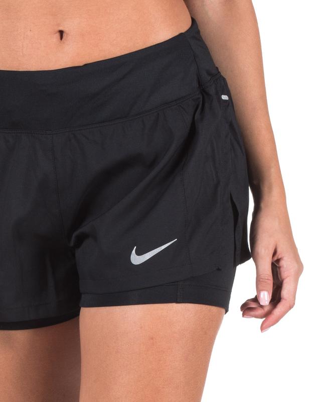 Женские спортивные шорты с лосинами nike swoosh dri fit pro combat ...