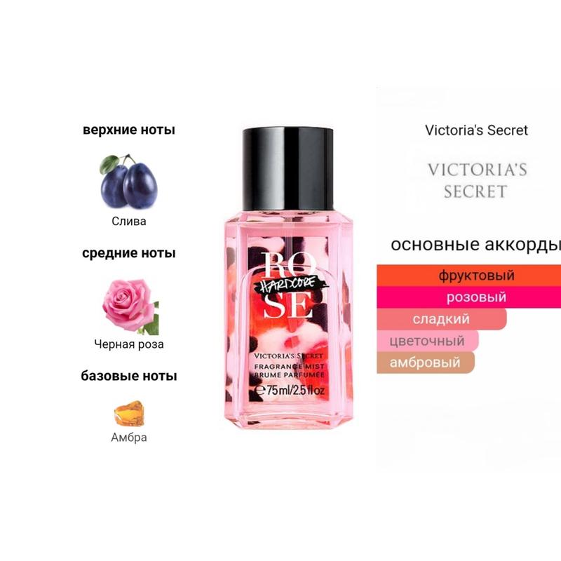 Парфюмированный спрей мист премиум hardcore rose victoria's secret ...