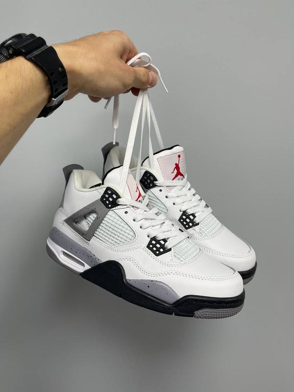 Кросівки air jordan 4 retro 'white cement' кроссовки — цена 3003