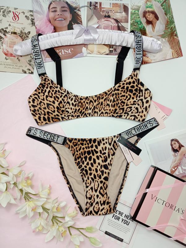 Оригінал 🖤 купальник лео стрази 🖤 victoria's secret вікторія сікрет ...