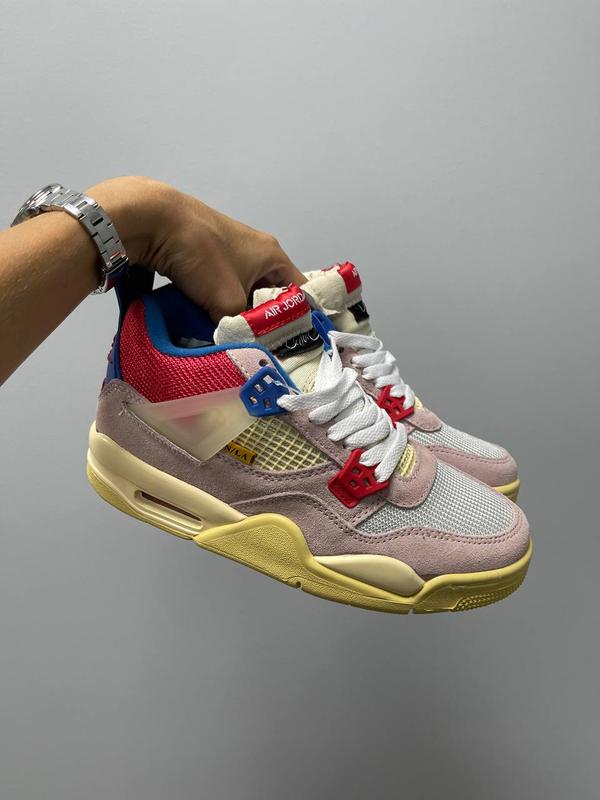 Кросівки union la x nike air jordan 4 retro 'guava ice' — купить в