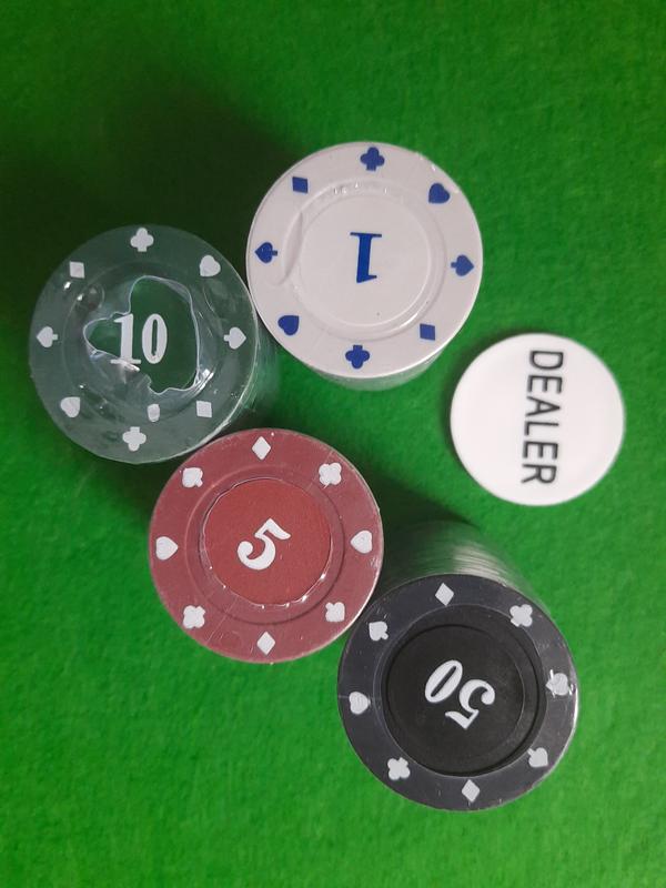 Фішки для покеру dealer фішка фишки для покера 5 10 1 50 — ціна 4 грн у ...