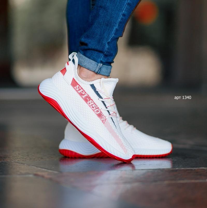 Мужские летние белые кроссовки kulada yeezy spi-850 white 41-46 размер ...