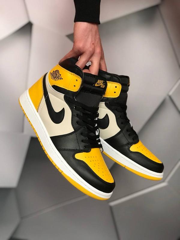 nike aj1 yellow
