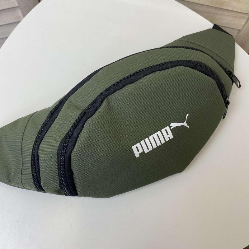 Мужская спортивная бананка в стиле puma синяя, поясная сумка пума темно ...