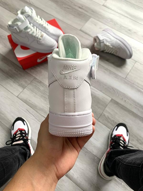 Nike air force 1 mid cheap all white