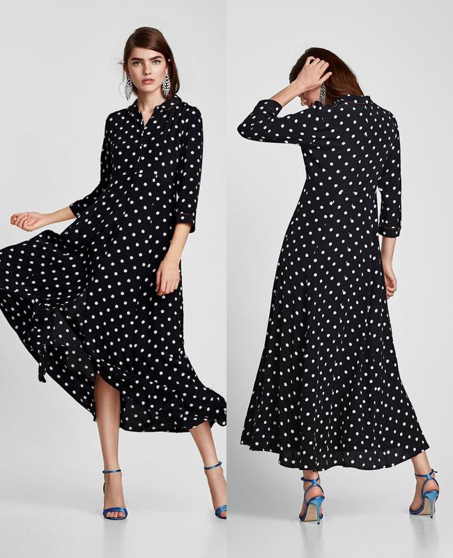 Платье Zara В Горошек