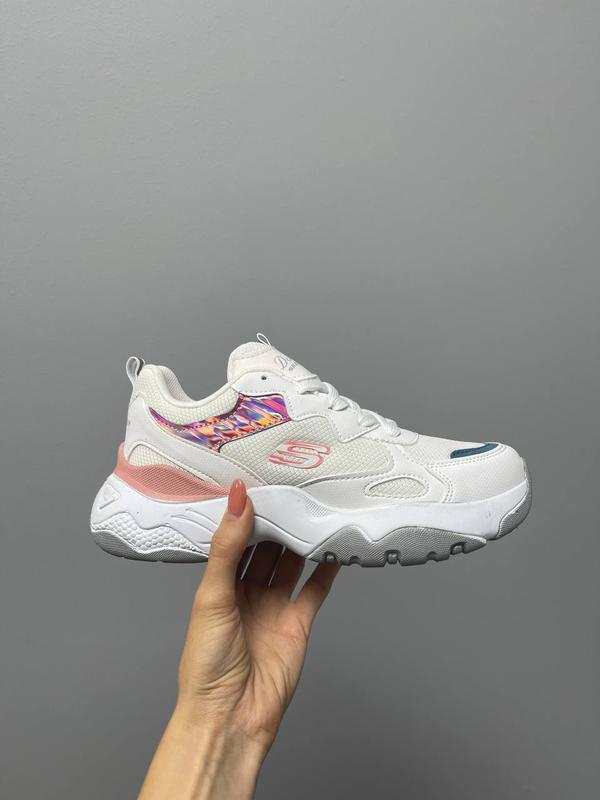 Кросівки жіночі skechers white pink/ кроссовки женские скечерс — цена ...