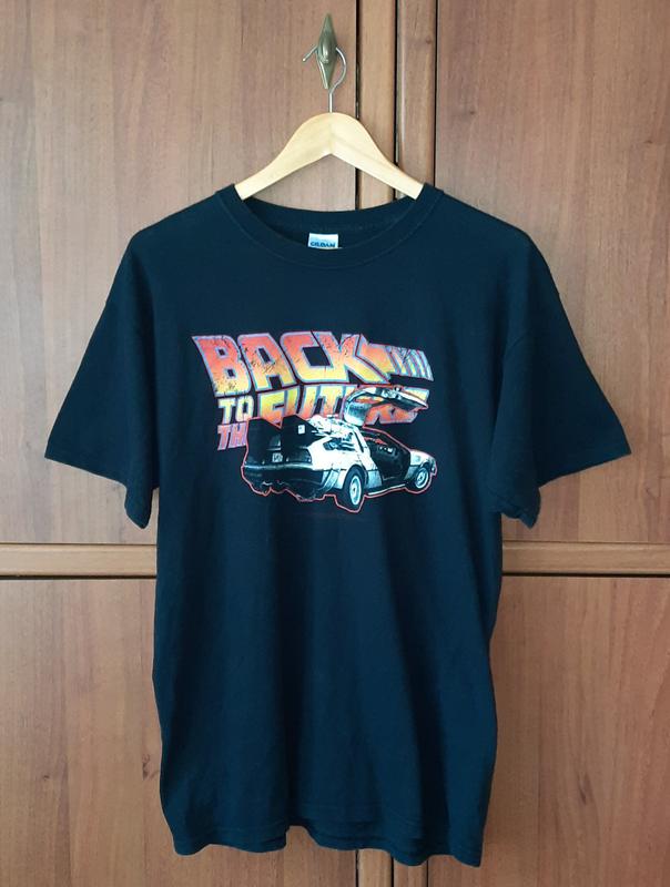 Винтажная мужская футболка назад в будущее | back to the future vintage ...