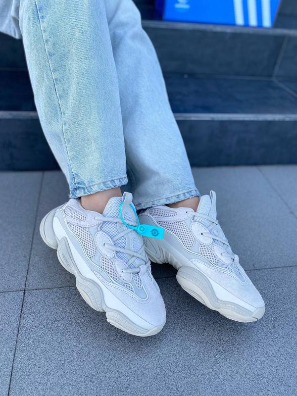 Adidas yeezy 500 blush кросівки ізі адідас жіночі розміри молочні