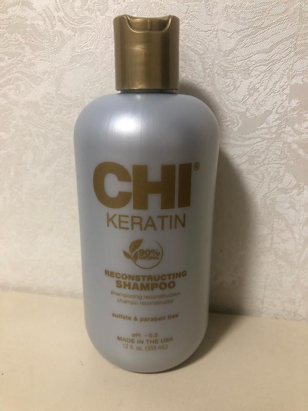 Восстанавливающий кератиновый шампунь chi keratin reconstructing ...