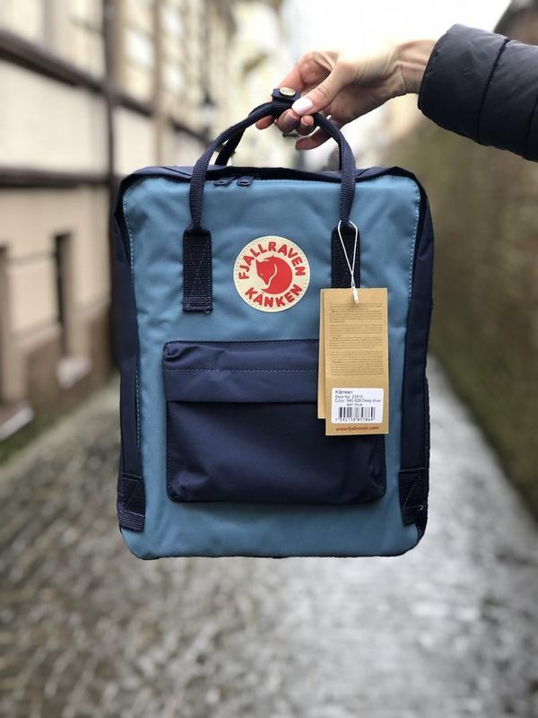 Deep blue fjallraven kanken sale