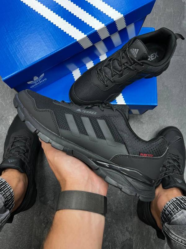Adidas terrex easy trail pure tex all black, мужские кроссовки адидас ...
