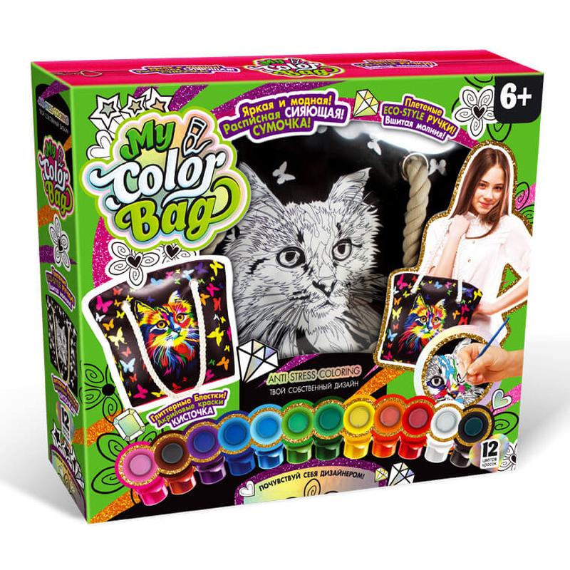 My color. Набор сумочка расписная &quot;my color pet-bag&quot; рос 6. danko toys барс. danko toys сумка-раскраска my color bag собака. danko toys сумка-раскраска my color bag мини кошка.