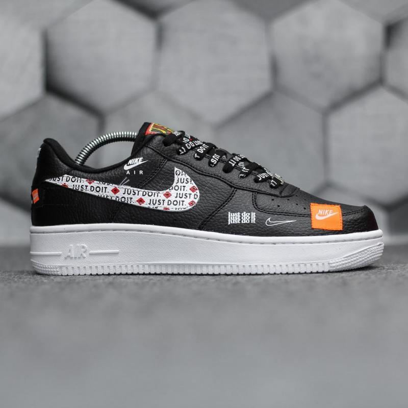 Nike air force 1 just do it black and white sale