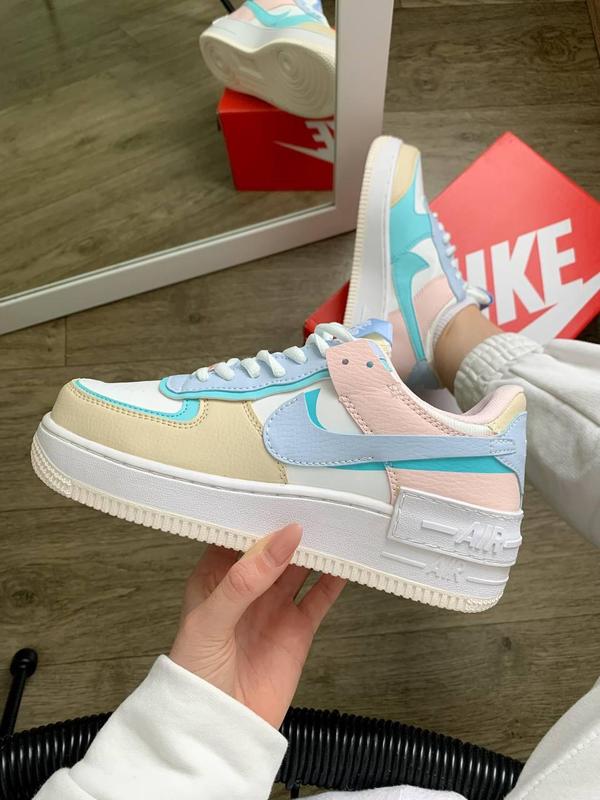 Жіночі кросівки nike air force 1 shadow yellow multi — цена 1790 грн в