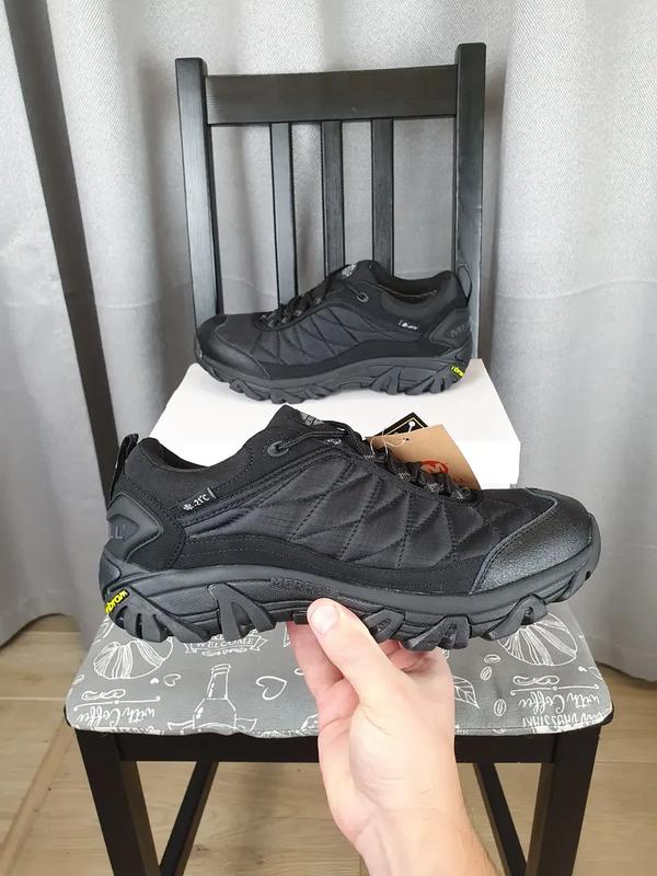 Мужские зимние кроссовки merrell vibram черные. термо обувь мужская ...