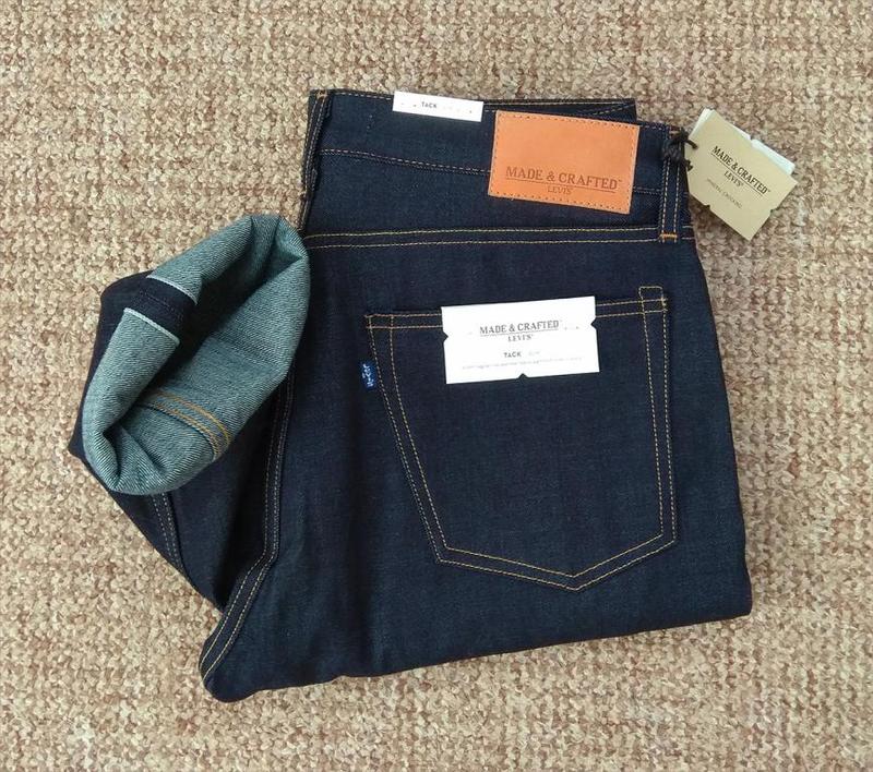 levis made and crafted tack slim selvedge